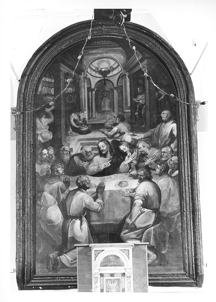 ultima cena (dipinto) di Picchi Giorgio (sec. XVI)