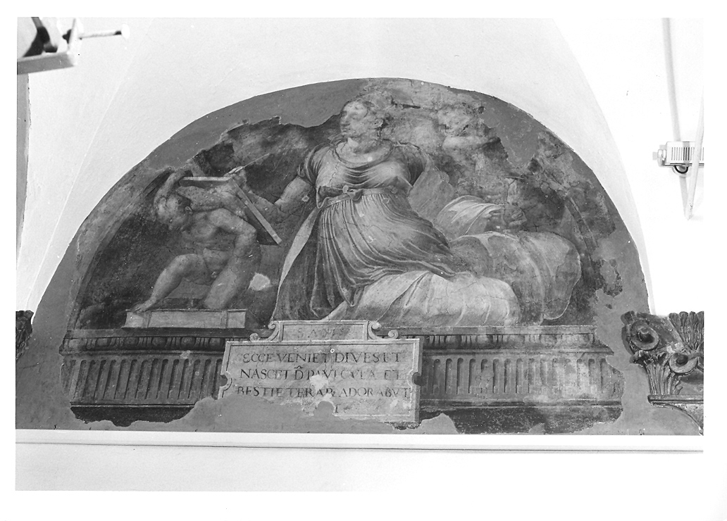 Sibilla Samia (dipinto, elemento d'insieme) di Raffaellino del Colle (sec. XVI)