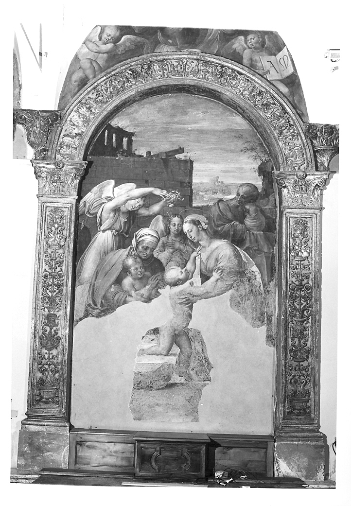 motivi decorativi a candelabra (cornice, coppia) di Genga Girolamo (sec. XVI)