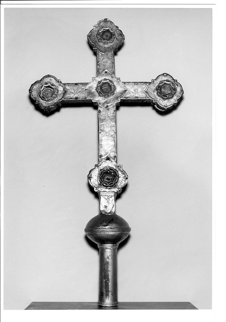 reliquiario - a croce - bottega marchigiana (sec. XV)