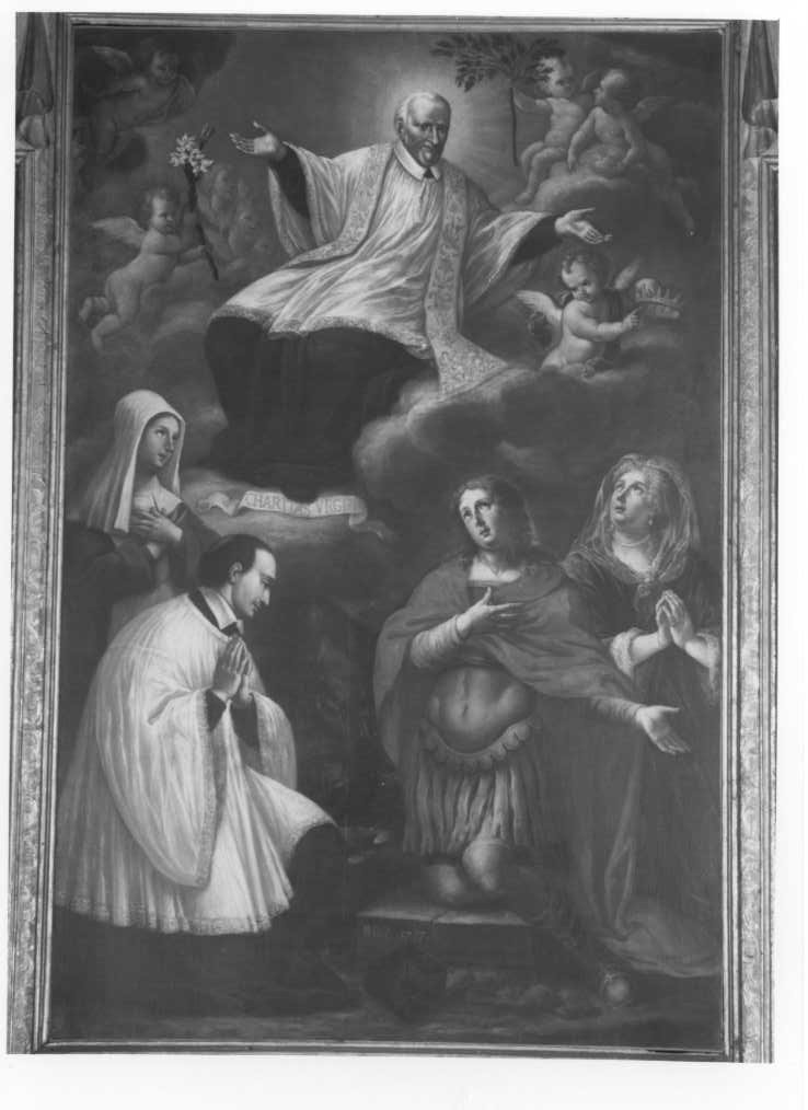 gloria di San Vincenzo dè Paoli (dipinto) di Ricci Natale (sec. XVIII)