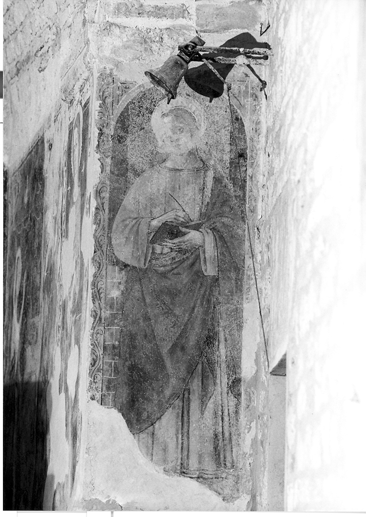 San Giovanni Evangelista (dipinto, frammento) di Bontulli Paolo (prima metà sec. XVI)