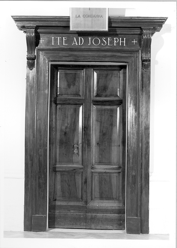 mostra di porta, serie - manifattura marchigiana (metà sec. XIX)
