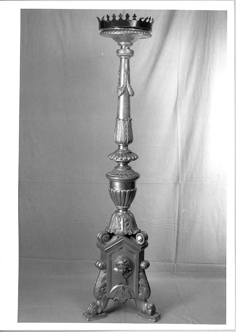 candelabro, serie - manifattura marchigiana (primo quarto sec. XIX)
