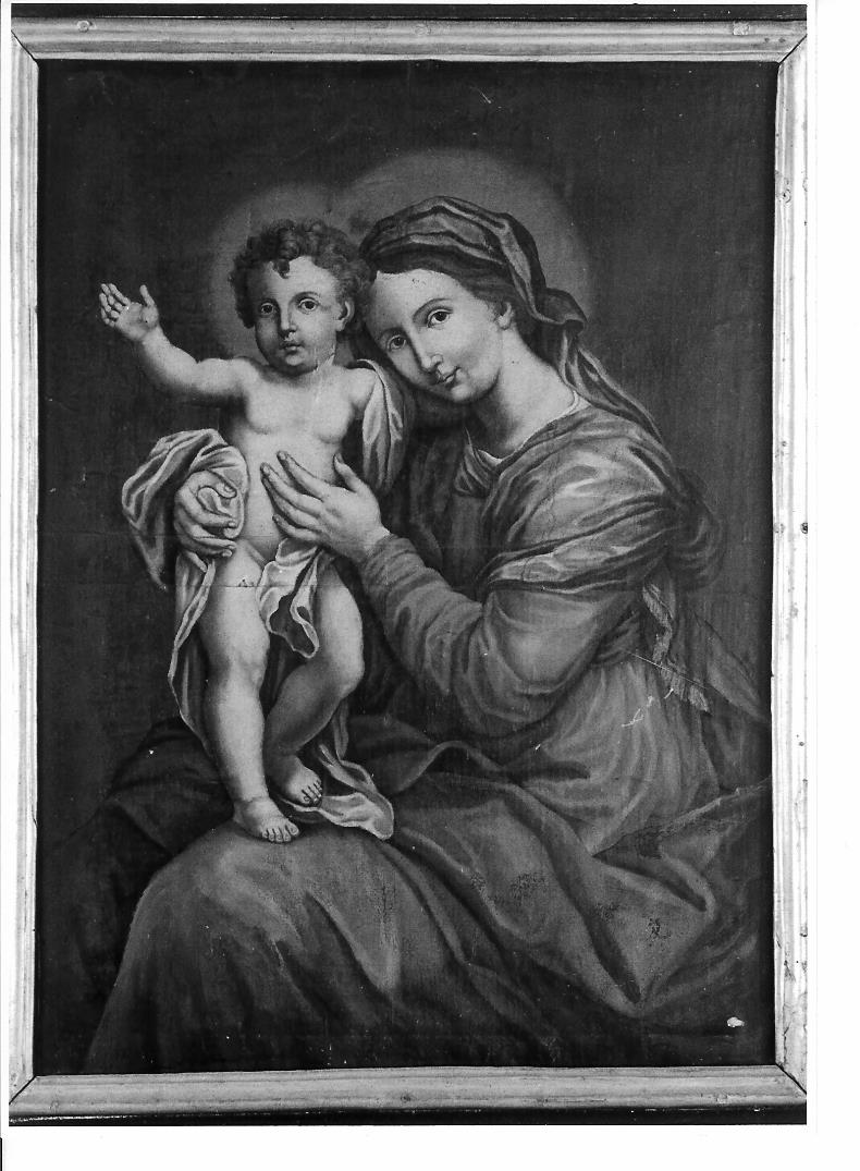 Madonna con Bambino (dipinto) di Vicinelli Odoardo (seconda metà sec. XIX)