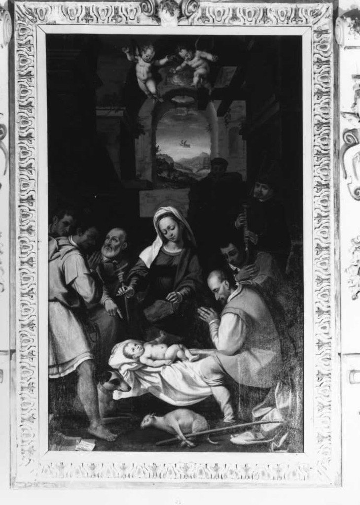 adorazione dei pastori (dipinto) di Damiani Felice (sec. XVI)