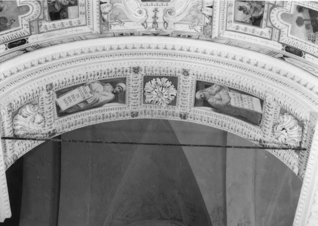 profeti e angeli (dipinto, complesso decorativo) di Damiani Felice, Conti Cesare (fine sec. XVI)