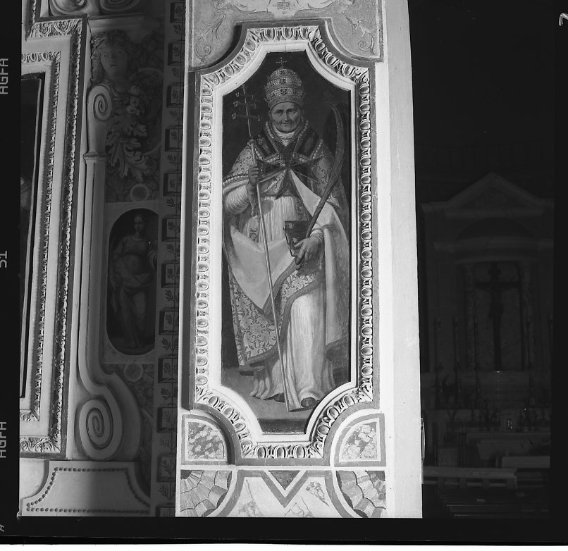 Santo Papa (dipinto) di Damiani Felice (fine sec. XVI)