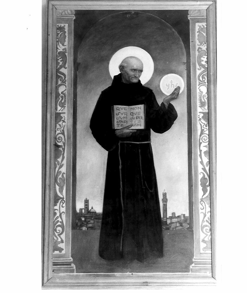 San Bernardino da Siena (dipinto) di Peruzzi Cesare (sec. XX)