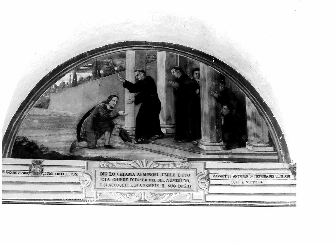 San Giacomo entra nell'ordine francescano (dipinto) di Tegli Emidio (sec. XIX)