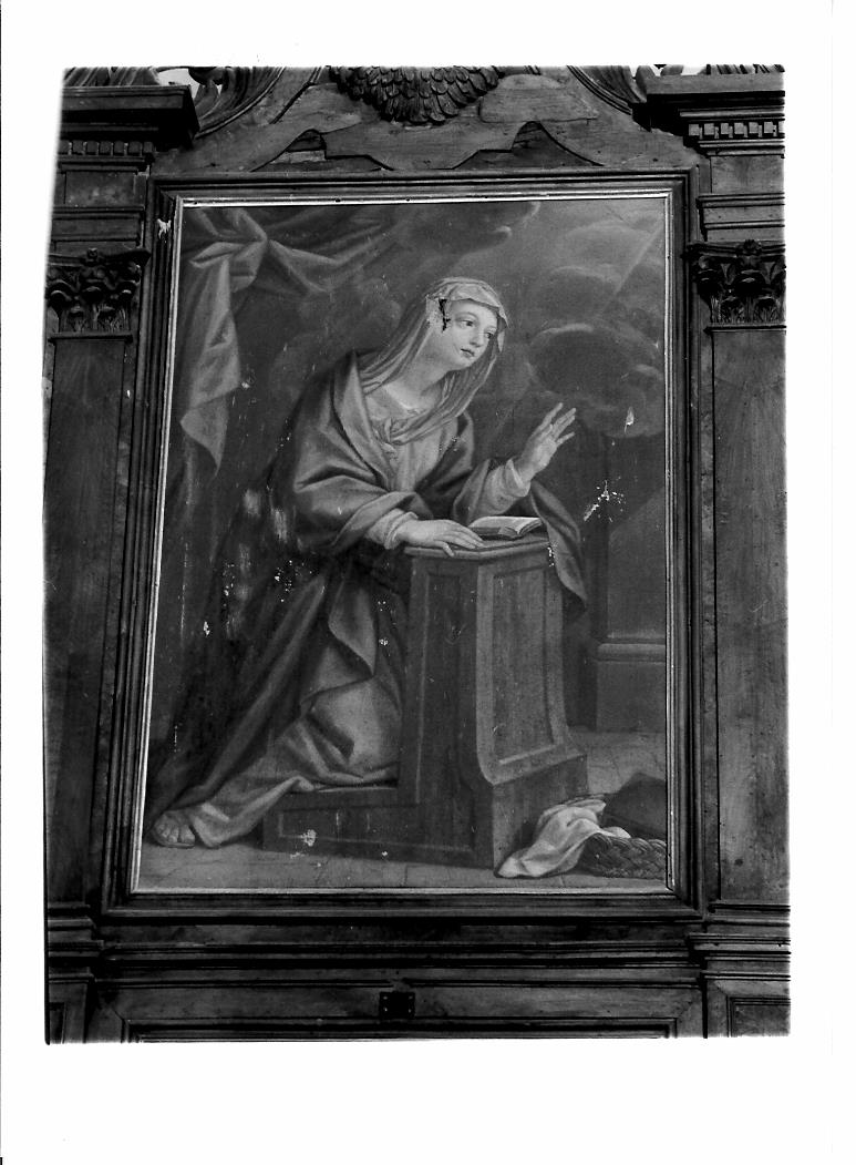 Madonna annunciata (dipinto) di Ferri Giovanni Francesco (prima metà sec. XVIII)