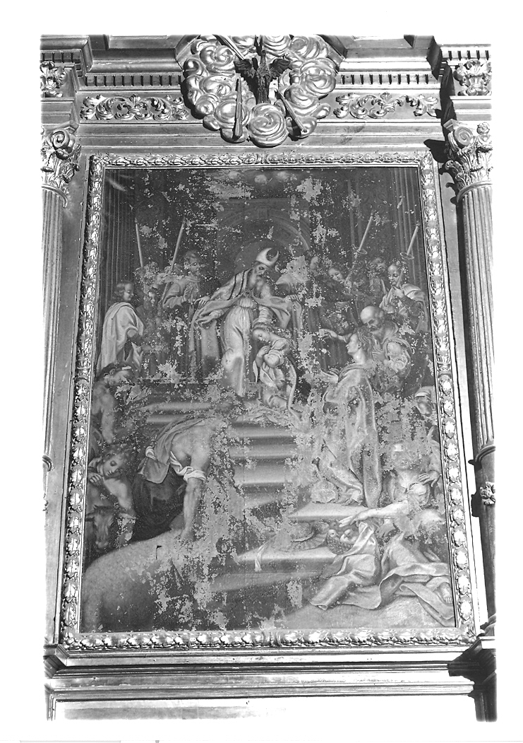 presentazione di Maria Vergine al tempio (dipinto) - ambito marchigiano (sec. XVII)