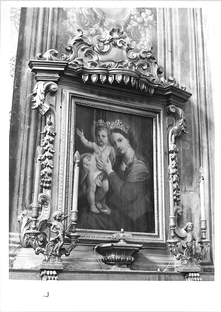 Madonna con Bambino (dipinto) di Sparagnini Maurizio (secondo quarto sec. XVIII)
