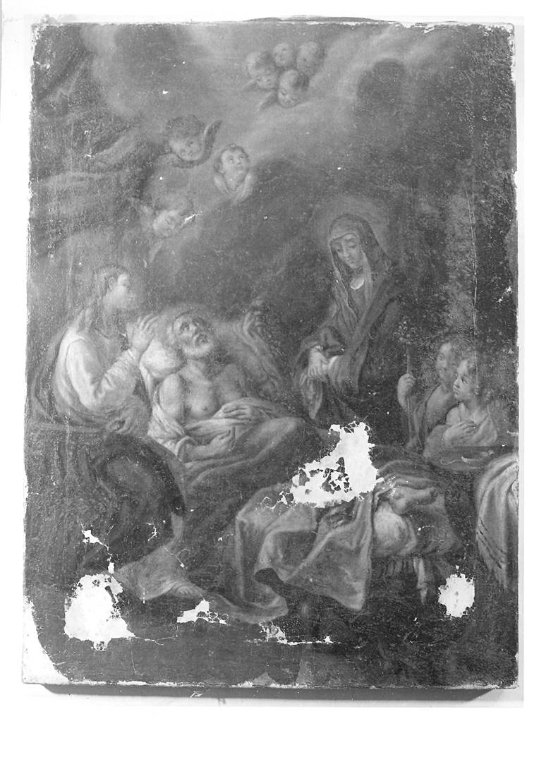 morte di San Giuseppe (dipinto) di Roncalli Carlo (sec. XVIII)