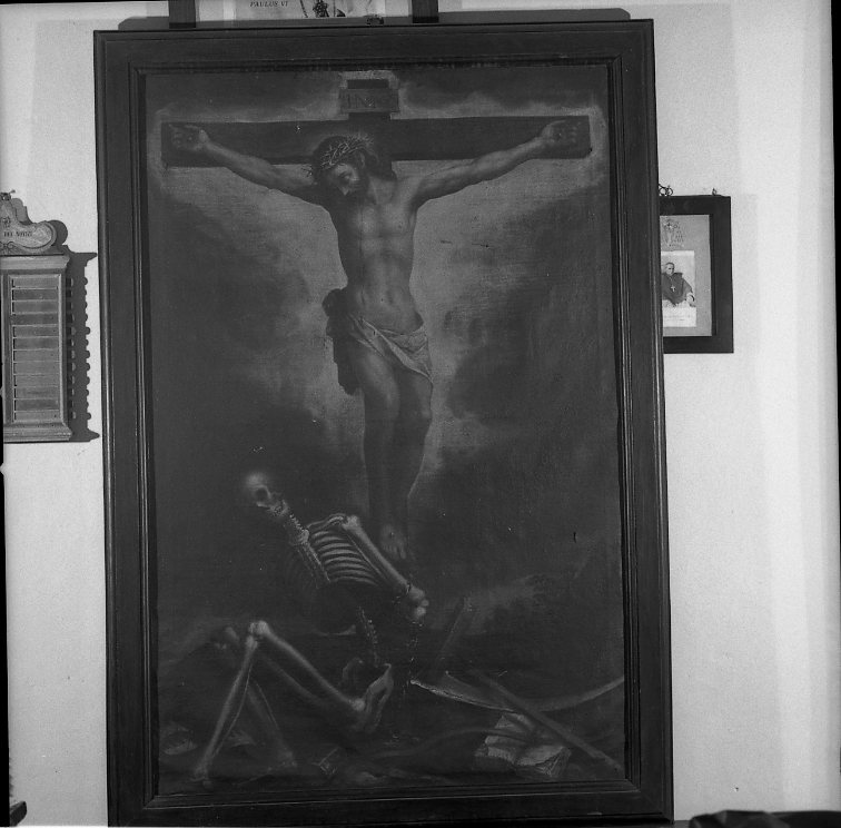 la Croce vince sulla Morte (dipinto) di Picchi Giorgio (inizio sec. XVII)