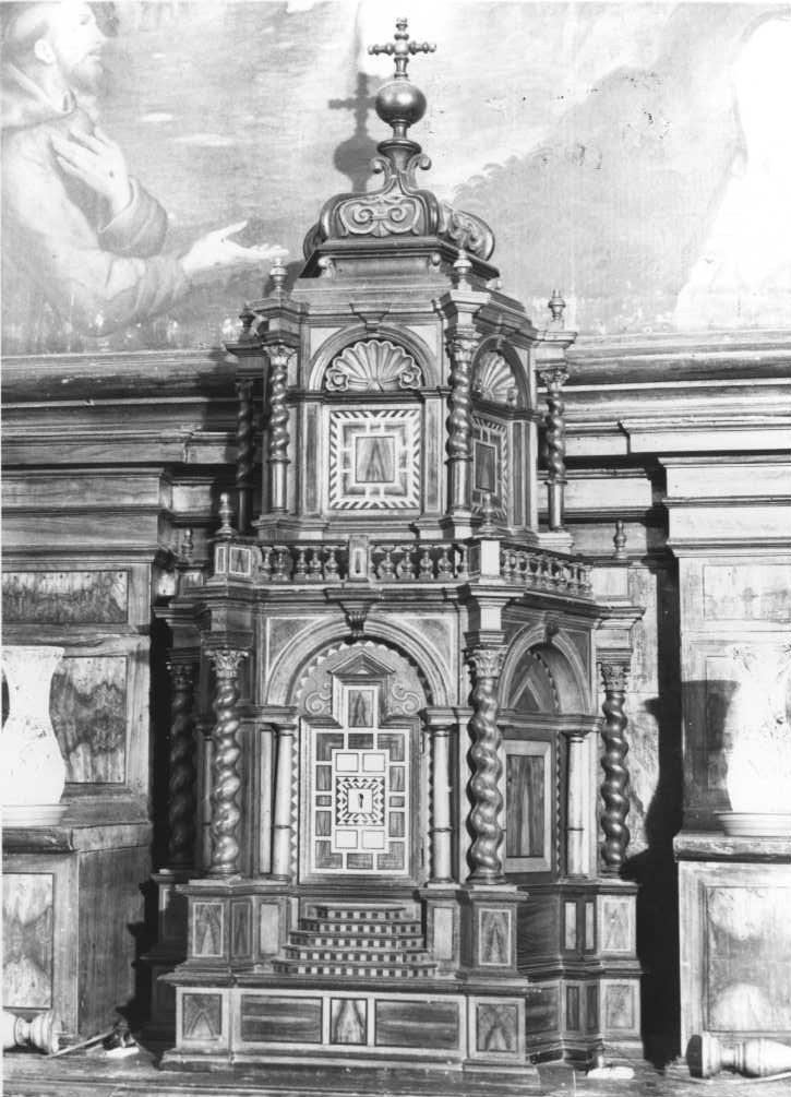 tabernacolo - a tempietto - bottega marchigiana (fine sec. XVII)