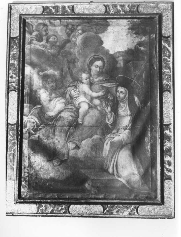 Santa Rosa da Lima (dipinto) di Fiorelli Francesco (scuola) (fine sec. XVII)