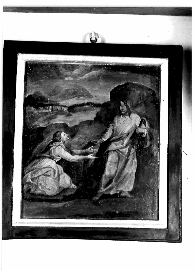 apparizione di Cristo risorto a Santa Maria Maddalena (dipinto, elemento d'insieme) di Franco Giovanni Battista detto Semolei (sec. XVI)
