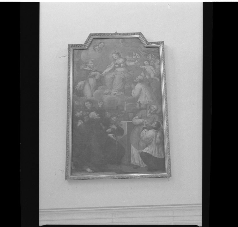 Madonna e Santi (dipinto) di Ferri Giovanni Francesco (metà sec. XVIII)