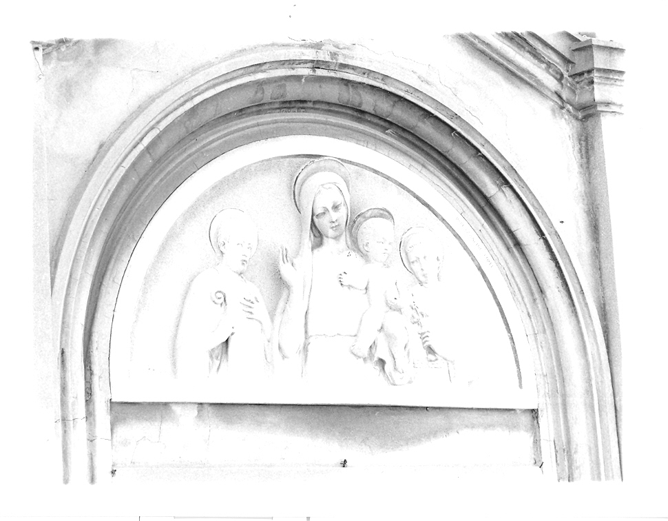 Madonna con Bambino e Santi (statua) di Casalini Giovanni (sec. XX)