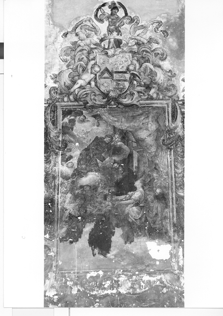 San Nicola da Tolentino riporta in vita il figlio della duchessa di Milano (dipinto, ciclo) di Anastasi Giovanni (fine/inizio secc. XVII/ XVIII)