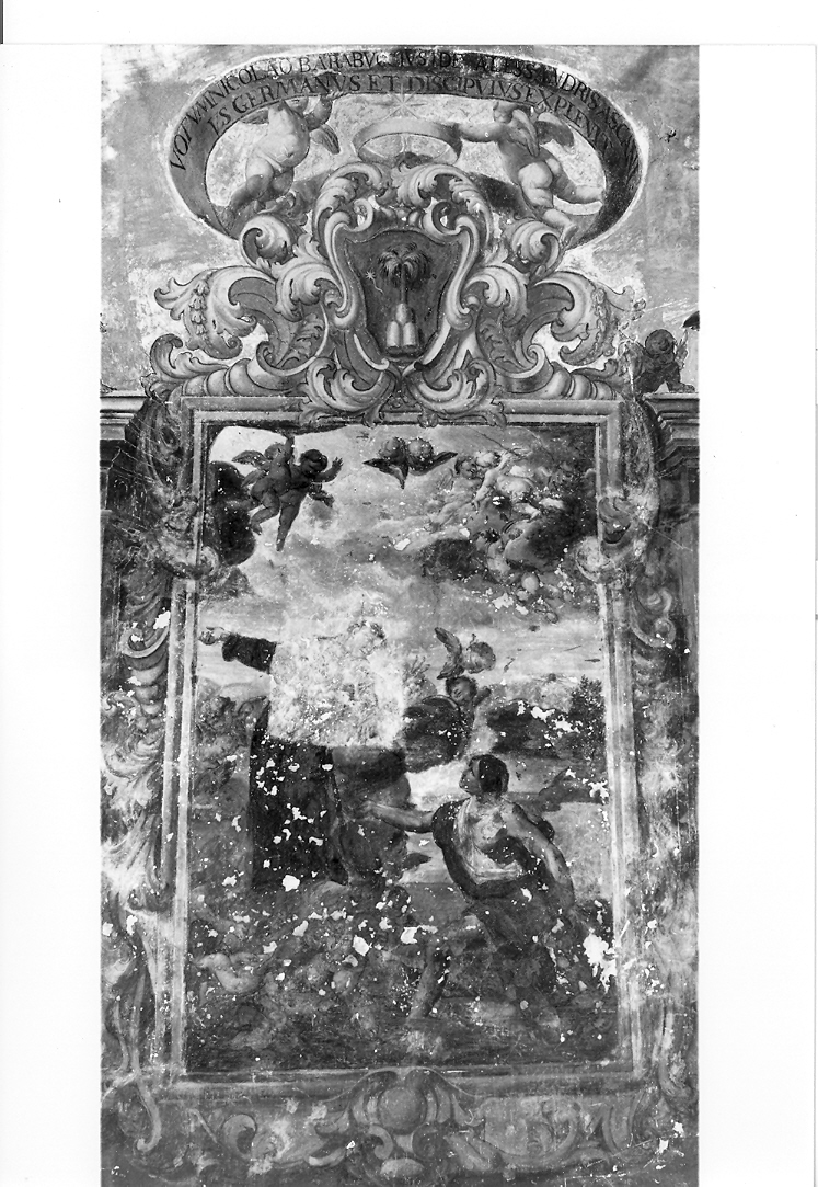 San Nicola da Tolentino richiama in vita Nicola Barabacci (dipinto, ciclo) di Anastasi Giovanni (fine/inizio secc. XVII/ XVIII)