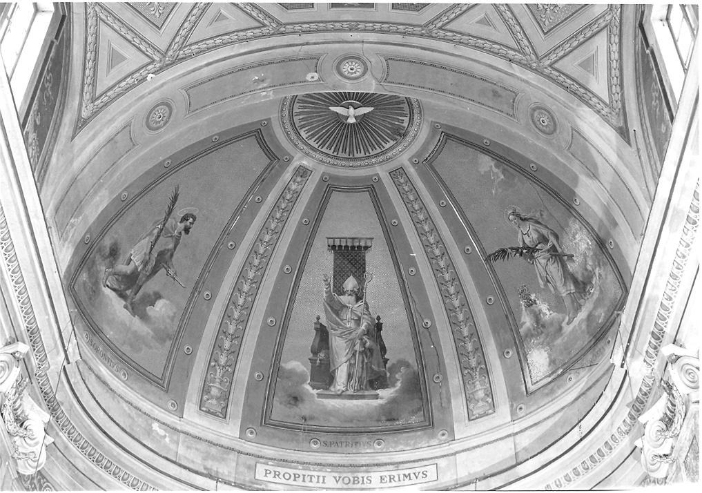 San Patrizio in trono e i Santi Oronzio ed Eurosia (dipinto) di Achilli Nicola (ultimo quarto sec. XIX)