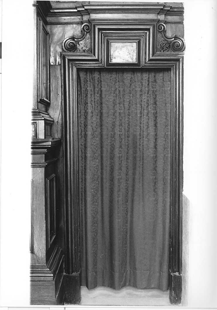 mostra di porta, serie - bottega marchigiana (seconda metà sec. XVI)