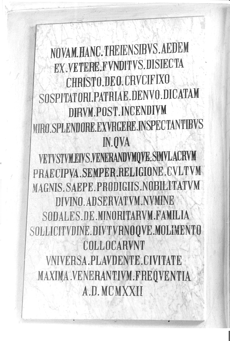 lapide commemorativa - manifattura marchigiana (sec. XX)