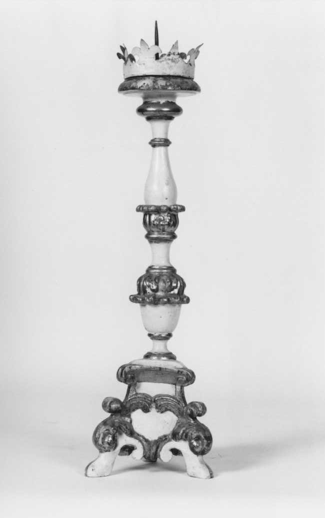 candelabro, serie - bottega marchigiana (seconda metà sec. XVIII)