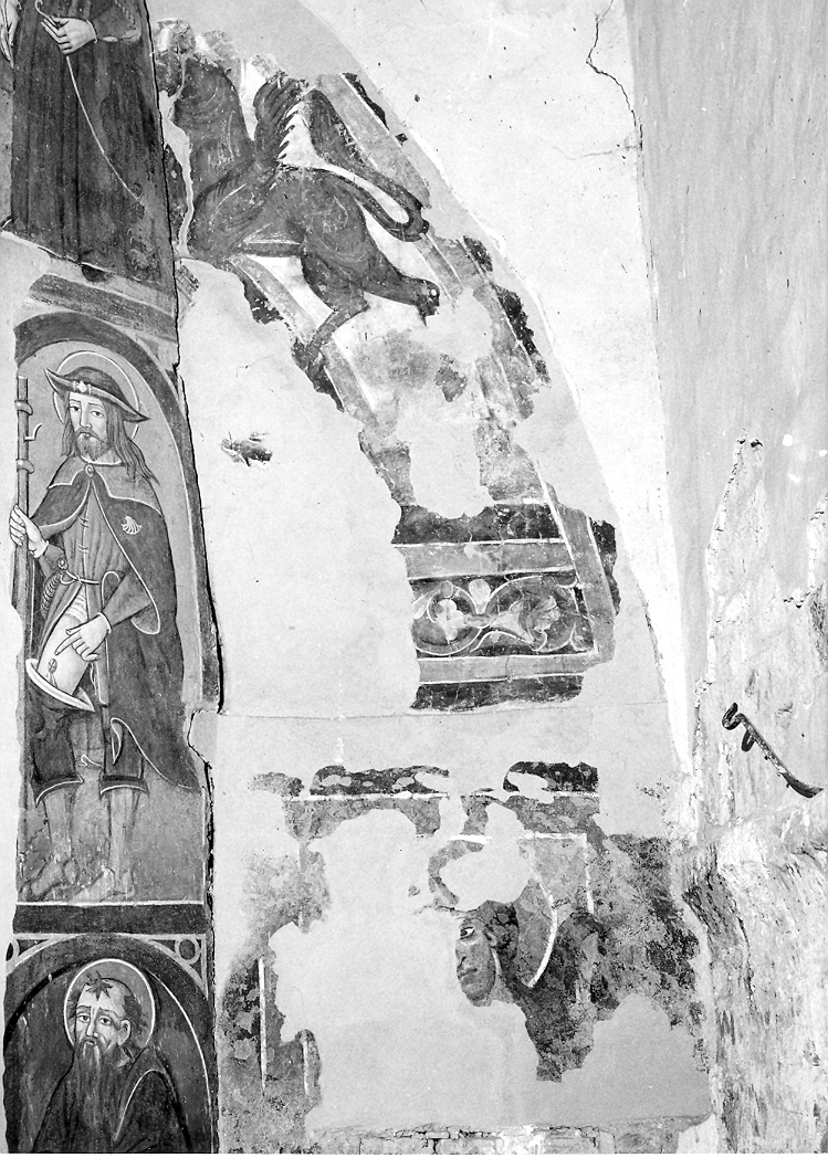 Santa Margherita, San Rocco, San Michele Arcangelo e Santo monaco (dipinto) - ambito italiano (fine/inizio secc. XV/ XVI)