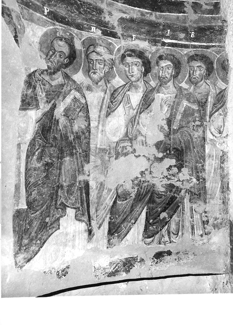 Deesis con Apostoli (dipinto) - ambito italiano (fine/inizio secc. XII/ XIII)