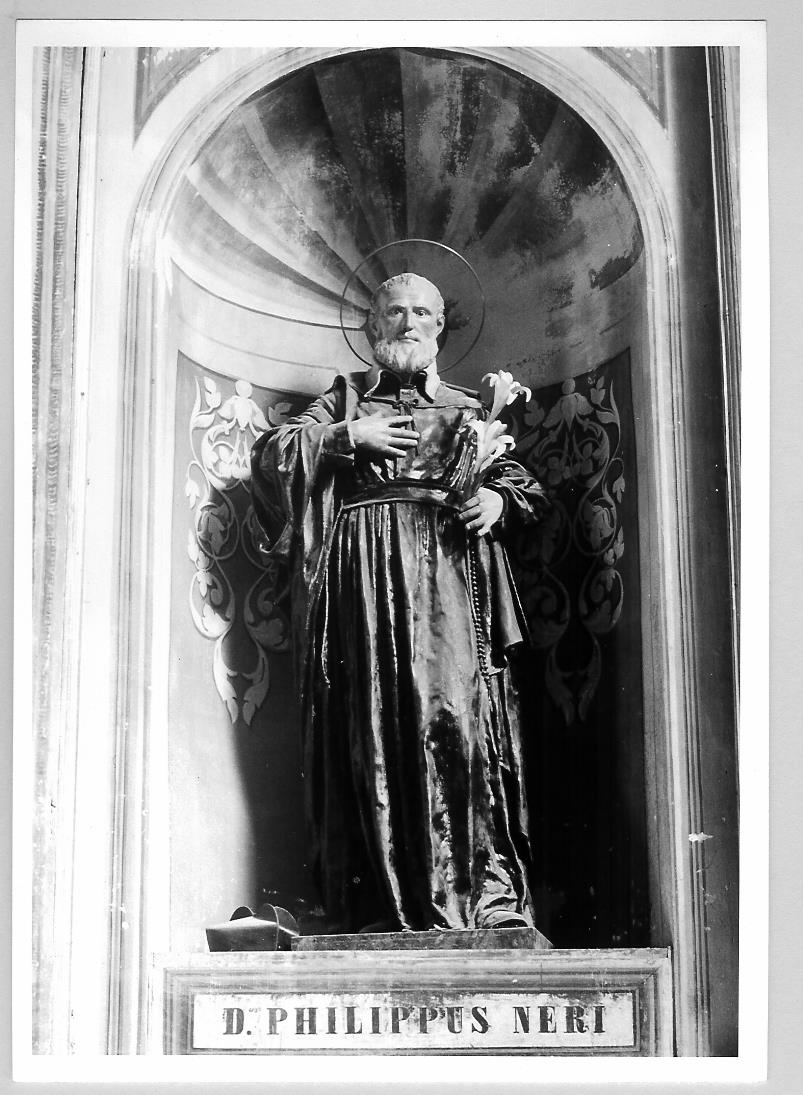 San Filippo Neri (statua) di Rondelli Francesco Antonio (fine/inizio secc. XVIII/ XIX)
