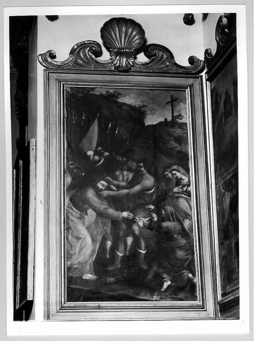 salita di Cristo al monte Calvario (dipinto) di Zamarra Girolamo (primo quarto sec. XVIII)