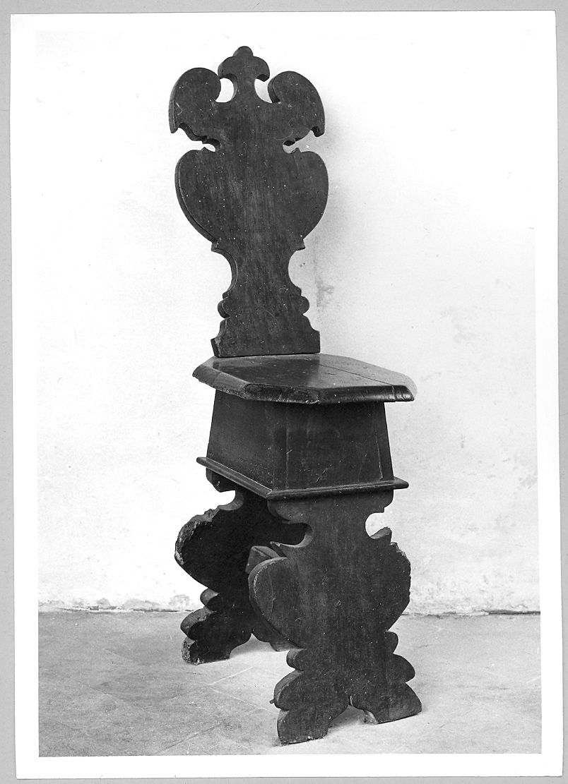 sgabello - bottega marchigiana (sec. XIX)