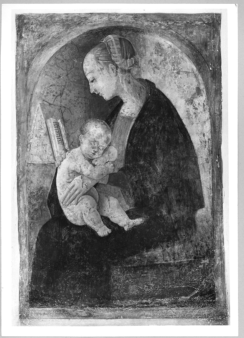 Madonna con Bambino (dipinto) di Sanzio Raffaello (attribuito) (sec. XV)