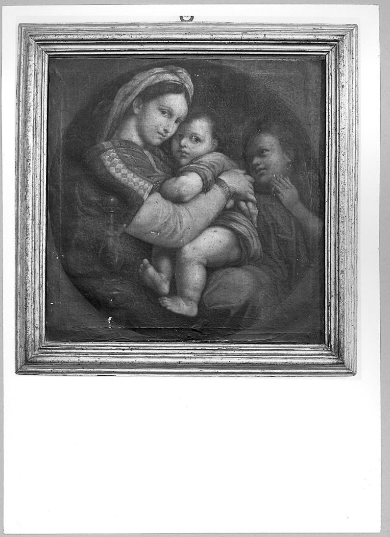 Madonna della seggiola, Madonna con Bambino e San Giovannino (dipinto) - ambito italiano (fine/inizio secc. XIX/ XX)