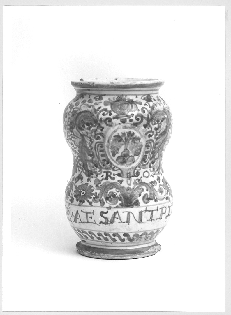 vaso da farmacia - bottega marchigiana (sec. XVIII)
