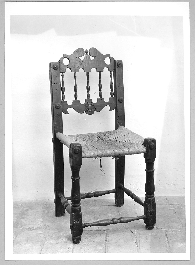 sedia, coppia - bottega marchigiana (fine sec. XVI)