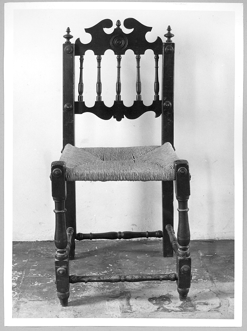 sedia, serie - bottega marchigiana (prima metà sec. XX)