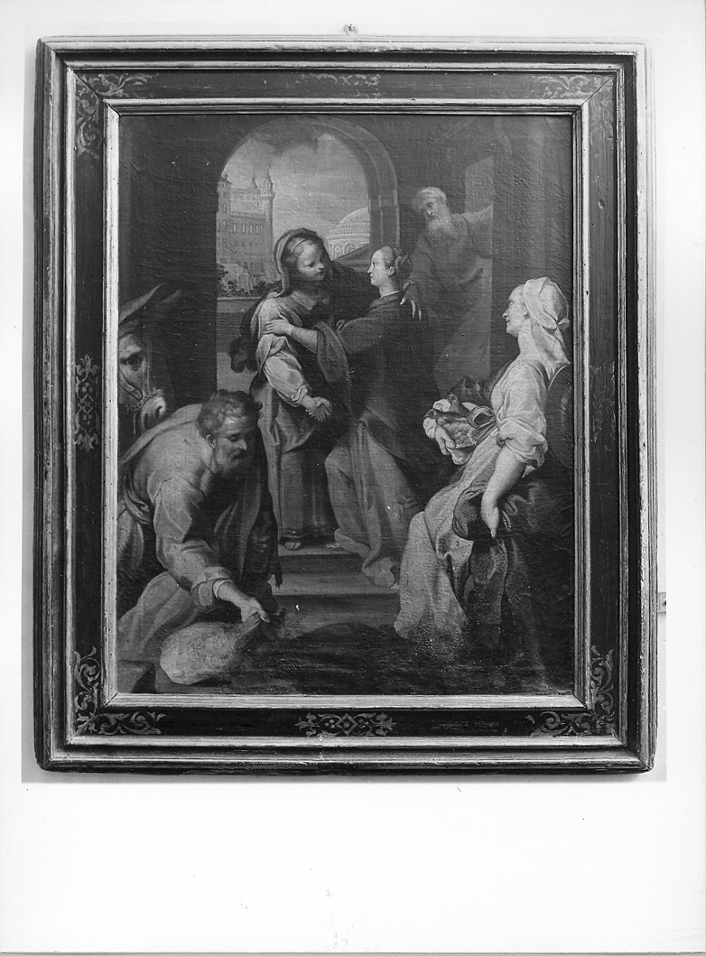 visitazione (dipinto) di Viviani Antonio detto Sordo (fine/inizio secc. XVI/ XVII)
