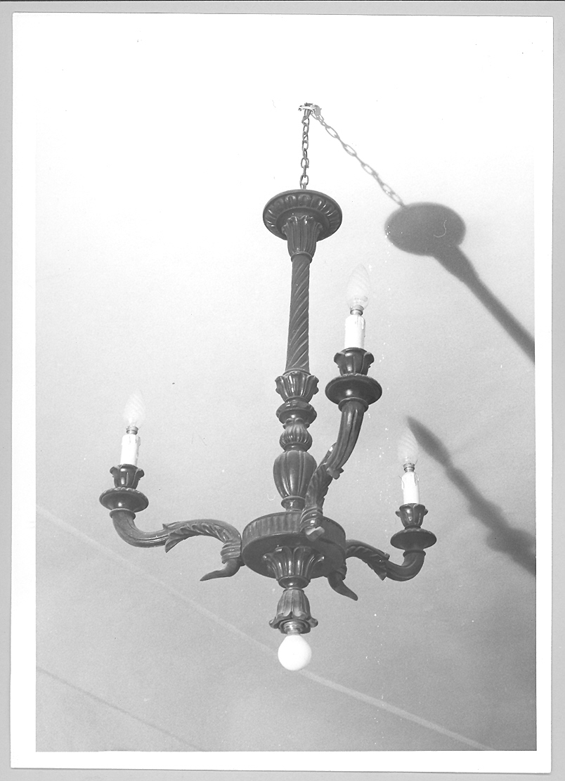 lampadario, coppia - bottega marchigiana (prima metà sec. XX)