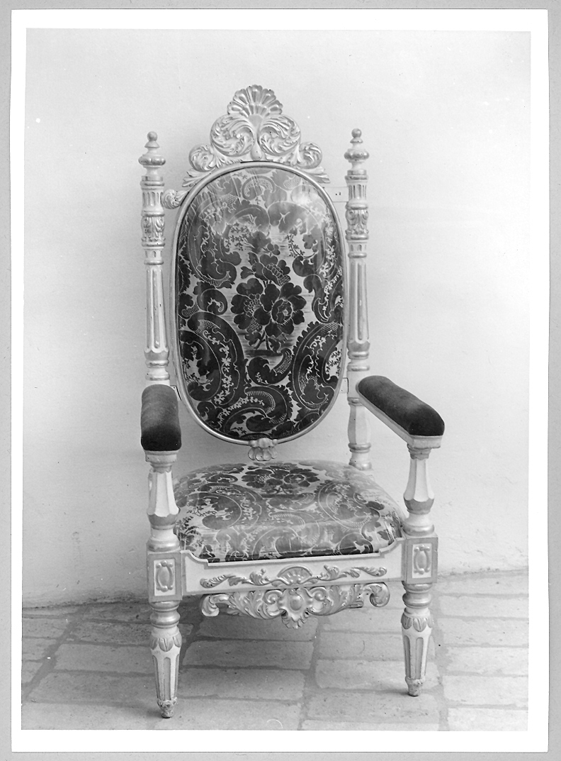 poltrona, serie - bottega marchigiana (sec. XIX)