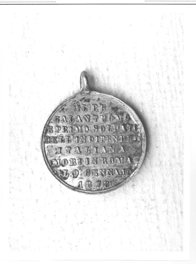 medaglia - bottega italiana (sec. XIX)