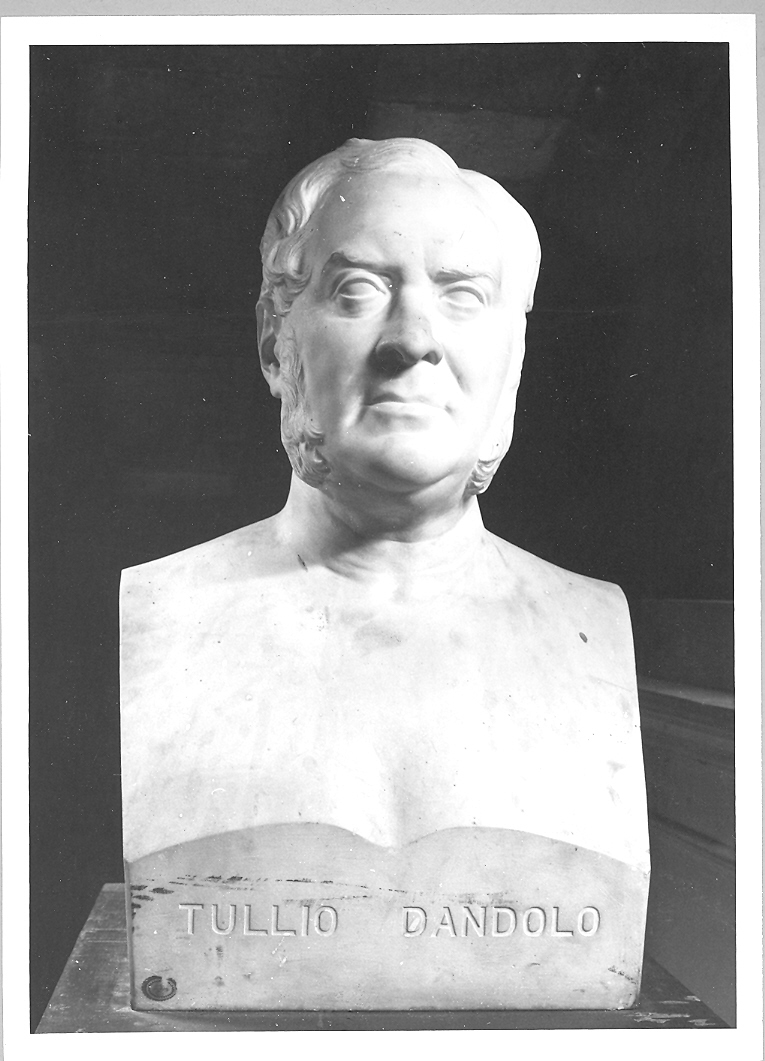 busto ritratto del conte Pompeo Gherardi (scultura) di Frenguelli Giuseppe (fine sec. XIX)