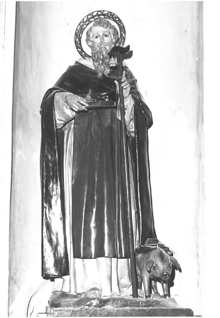 Sant'Antonio Abate (statua) - ambito leccese (primo quarto sec. XX)