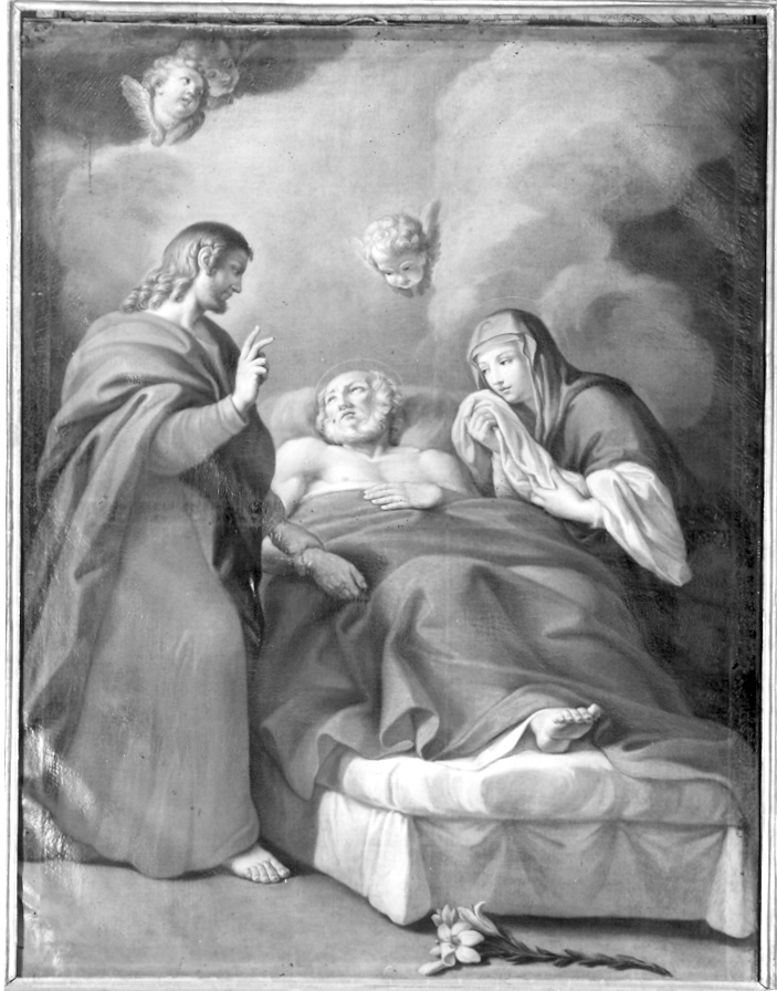 morte di San Giuseppe (dipinto) di Valeri Domenico Luigi (attribuito) (prima metà sec. XVIII)