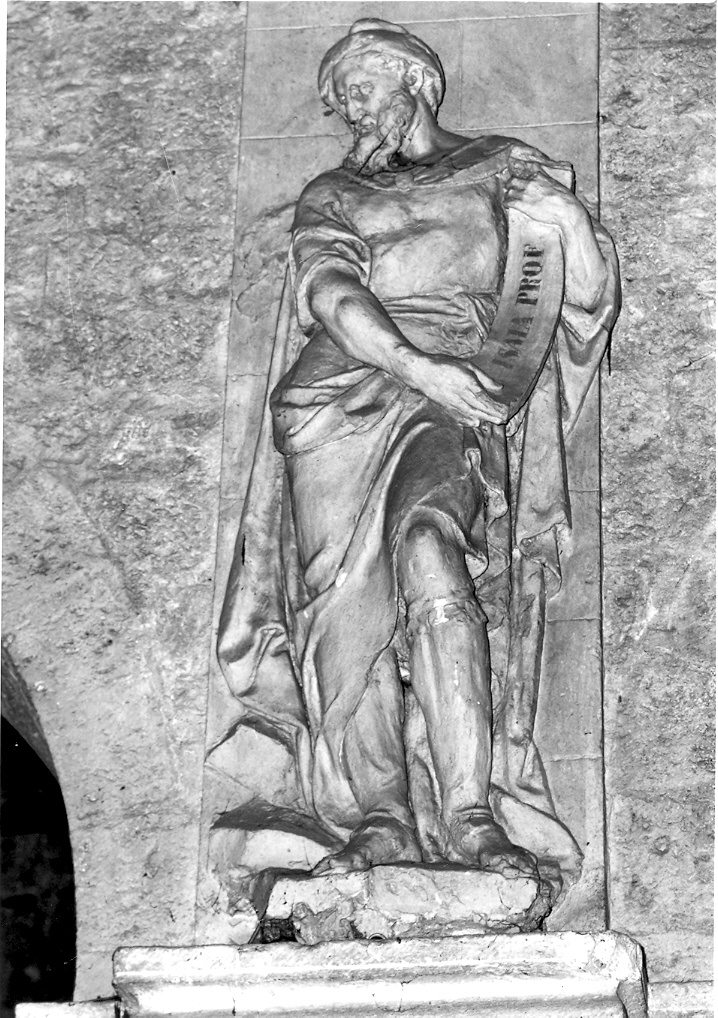 Isaia (rilievo, elemento d'insieme) di Paci Emidio (sec. XIX)
