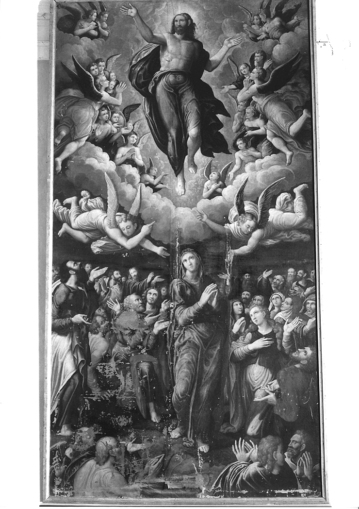 ascensione di Cristo (dipinto) di Ramazzani Ercole (sec. XVI)