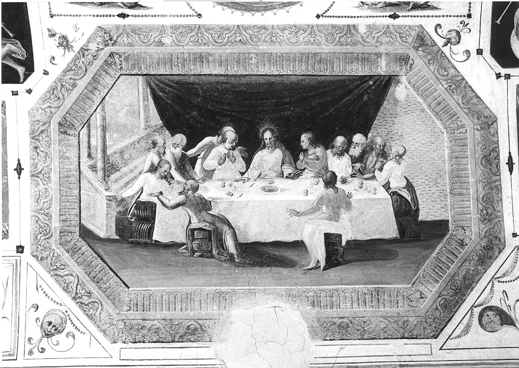 ultima cena (dipinto, elemento d'insieme) di Magistris Simone de, Magistris Giovan Francesco de (sec. XVI)